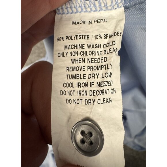 Greyson Shirt Mens XXL Light Blue Polo Wolf Golf Stretch Performance - Picture 7 of 8